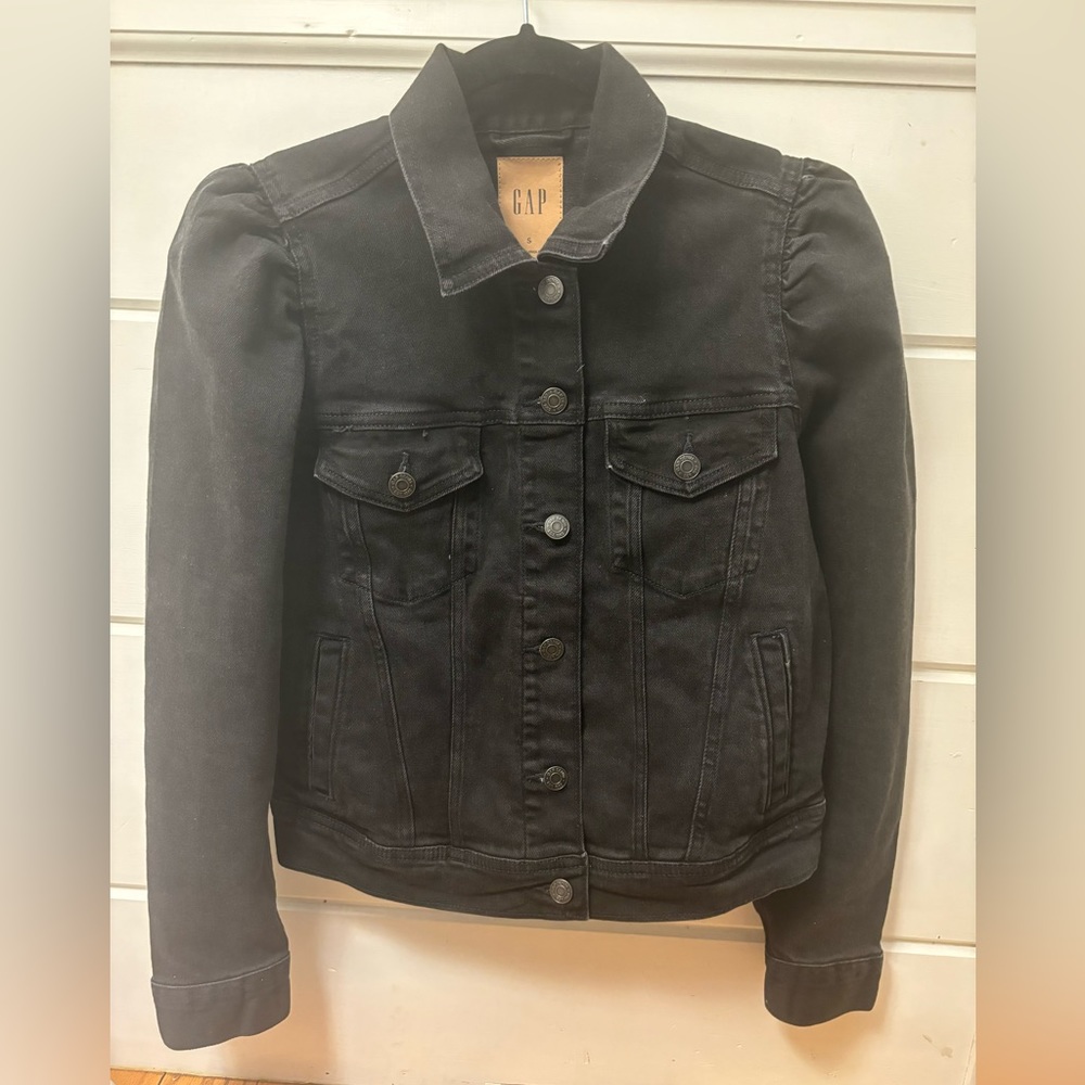 Gap Puff Sleeve Denim Jacket -